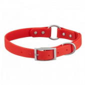 Ошейник водонепроницаемый Pet-it с пряжкой и кольцом размер L, цвет красный для собак
